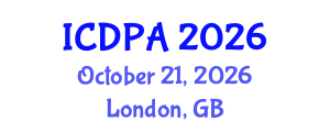 International Conference on Developmental Psychology and Adolescence (ICDPA) October 21, 2026 - London, United Kingdom International Conference on Developmental Psychology and Adolescence (ICDPA) October 21, 2026 - London, United Kingdom