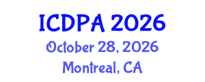International Conference on Developmental Psychology and Adolescence (ICDPA) October 28, 2026 - Montreal, Canada International Conference on Developmental Psychology and Adolescence (ICDPA) October 28, 2026 - Montreal, Canada