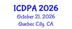 International Conference on Developmental Psychology and Adolescence (ICDPA) October 21, 2026 - Quebec City, Canada International Conference on Developmental Psychology and Adolescence (ICDPA) October 21, 2026 - Quebec City, Canada