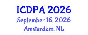 International Conference on Developmental Psychology and Adolescence (ICDPA) September 16, 2026 - Amsterdam, Netherlands International Conference on Developmental Psychology and Adolescence (ICDPA) September 16, 2026 - Amsterdam, Netherlands