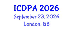 International Conference on Developmental Psychology and Adolescence (ICDPA) September 23, 2026 - London, United Kingdom International Conference on Developmental Psychology and Adolescence (ICDPA) September 23, 2026 - London, United Kingdom