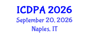 International Conference on Developmental Psychology and Adolescence (ICDPA) September 20, 2026 - Naples, Italy International Conference on Developmental Psychology and Adolescence (ICDPA) September 20, 2026 - Naples, Italy
