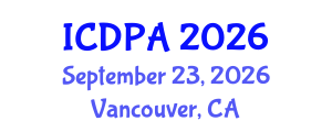 International Conference on Developmental Psychology and Adolescence (ICDPA) September 23, 2026 - Vancouver, Canada International Conference on Developmental Psychology and Adolescence (ICDPA) September 23, 2026 - Vancouver, Canada