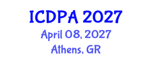 International Conference on Developmental Psychology and Adolescence (ICDPA) April 08, 2027 - Athens, Greece International Conference on Developmental Psychology and Adolescence (ICDPA) April 08, 2027 - Athens, Greece