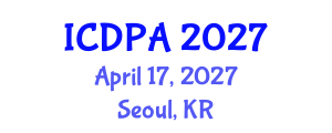 International Conference on Developmental Psychology and Adolescence (ICDPA) April 17, 2027 - Seoul, Republic of Korea International Conference on Developmental Psychology and Adolescence (ICDPA) April 17, 2027 - Seoul, Republic of Korea