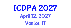 International Conference on Developmental Psychology and Adolescence (ICDPA) April 12, 2027 - Venice, Italy International Conference on Developmental Psychology and Adolescence (ICDPA) April 12, 2027 - Venice, Italy