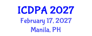 International Conference on Developmental Psychology and Adolescence (ICDPA) February 17, 2027 - Manila, Philippines International Conference on Developmental Psychology and Adolescence (ICDPA) February 17, 2027 - Manila, Philippines