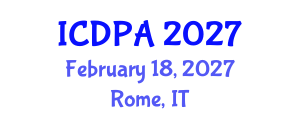 International Conference on Developmental Psychology and Adolescence (ICDPA) February 18, 2027 - Rome, Italy International Conference on Developmental Psychology and Adolescence (ICDPA) February 18, 2027 - Rome, Italy