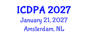 International Conference on Developmental Psychology and Adolescence (ICDPA) January 21, 2027 - Amsterdam, Netherlands International Conference on Developmental Psychology and Adolescence (ICDPA) January 21, 2027 - Amsterdam, Netherlands