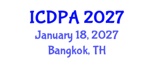International Conference on Developmental Psychology and Adolescence (ICDPA) January 18, 2027 - Bangkok, Thailand International Conference on Developmental Psychology and Adolescence (ICDPA) January 18, 2027 - Bangkok, Thailand