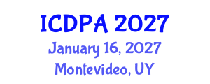 International Conference on Developmental Psychology and Adolescence (ICDPA) January 16, 2027 - Montevideo, Uruguay International Conference on Developmental Psychology and Adolescence (ICDPA) January 16, 2027 - Montevideo, Uruguay