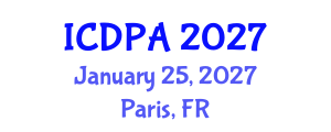 International Conference on Developmental Psychology and Adolescence (ICDPA) January 25, 2027 - Paris, France International Conference on Developmental Psychology and Adolescence (ICDPA) January 25, 2027 - Paris, France