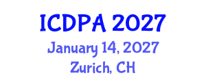 International Conference on Developmental Psychology and Adolescence (ICDPA) January 14, 2027 - Zurich, Switzerland International Conference on Developmental Psychology and Adolescence (ICDPA) January 14, 2027 - Zurich, Switzerland