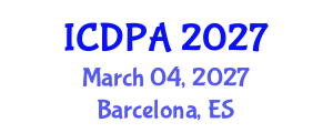 International Conference on Developmental Psychology and Adolescence (ICDPA) March 04, 2027 - Barcelona, Spain International Conference on Developmental Psychology and Adolescence (ICDPA) March 04, 2027 - Barcelona, Spain