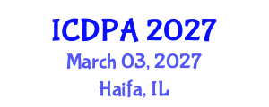 International Conference on Developmental Psychology and Adolescence (ICDPA) March 03, 2027 - Haifa, Israel International Conference on Developmental Psychology and Adolescence (ICDPA) March 03, 2027 - Haifa, Israel