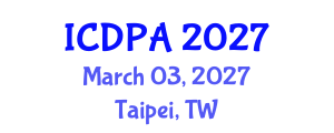 International Conference on Developmental Psychology and Adolescence (ICDPA) March 03, 2027 - Taipei, Taiwan International Conference on Developmental Psychology and Adolescence (ICDPA) March 03, 2027 - Taipei, Taiwan