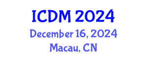 International Conference on Diabetes and Metabolism (ICDM) December 16, 2024 - Macau, China