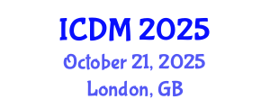 International Conference on Diabetes and Metabolism (ICDM) October 21, 2025 - London, United Kingdom