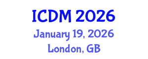 International Conference on Diabetes and Metabolism (ICDM) January 19, 2026 - London, United Kingdom International Conference on Diabetes and Metabolism (ICDM) January 19, 2026 - London, United Kingdom