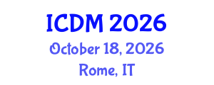 International Conference on Diabetes and Metabolism (ICDM) October 18, 2026 - Rome, Italy International Conference on Diabetes and Metabolism (ICDM) October 18, 2026 - Rome, Italy
