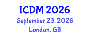 International Conference on Diabetes and Metabolism (ICDM) September 23, 2026 - London, United Kingdom