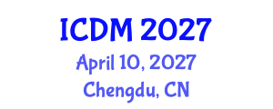 International Conference on Diabetes and Metabolism (ICDM) April 10, 2027 - Chengdu, China International Conference on Diabetes and Metabolism (ICDM) April 10, 2027 - Chengdu, China