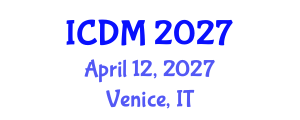 International Conference on Diabetes and Metabolism (ICDM) April 12, 2027 - Venice, Italy International Conference on Diabetes and Metabolism (ICDM) April 12, 2027 - Venice, Italy
