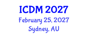 International Conference on Diabetes and Metabolism (ICDM) February 25, 2027 - Sydney, Australia International Conference on Diabetes and Metabolism (ICDM) February 25, 2027 - Sydney, Australia