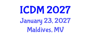 International Conference on Diabetes and Metabolism (ICDM) January 23, 2027 - Maldives, Maldives International Conference on Diabetes and Metabolism (ICDM) January 23, 2027 - Maldives, Maldives