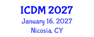 International Conference on Diabetes and Metabolism (ICDM) January 16, 2027 - Nicosia, Cyprus International Conference on Diabetes and Metabolism (ICDM) January 16, 2027 - Nicosia, Cyprus