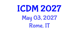 International Conference on Diabetes and Metabolism (ICDM) May 03, 2027 - Rome, Italy International Conference on Diabetes and Metabolism (ICDM) May 03, 2027 - Rome, Italy