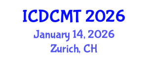 International Conference on Diamond, Carbon Materials and Technology (ICDCMT) January 14, 2026 - Zurich, Switzerland