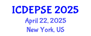 International Conference on Different Educational Programs in Special Education (ICDEPSE) April 22, 2025 - New York, United States