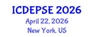 International Conference on Different Educational Programs in Special Education (ICDEPSE) April 22, 2026 - New York, United States