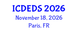 International Conference on Differential Equations and Dynamical Systems (ICDEDS) November 18, 2026 - Paris, France