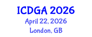 International Conference on Differential Geometry and Applications (ICDGA) April 22, 2026 - London, United Kingdom