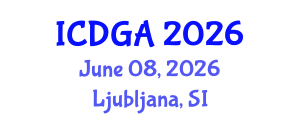 International Conference on Differential Geometry and Applications (ICDGA) June 08, 2026 - Ljubljana, Slovenia International Conference on Differential Geometry and Applications (ICDGA) June 08, 2026 - Ljubljana, Slovenia