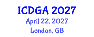 International Conference on Differential Geometry and Applications (ICDGA) April 22, 2027 - London, United Kingdom International Conference on Differential Geometry and Applications (ICDGA) April 22, 2027 - London, United Kingdom