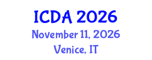 International Conference on Digital Arts (ICDA) November 11, 2026 - Venice, Italy