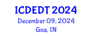 International Conference on Digital Entrepreneurship and Digital Transformation (ICDEDT) December 09, 2024 - Goa, India