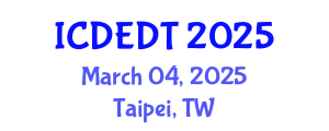 International Conference on Digital Entrepreneurship and Digital Transformation (ICDEDT) March 04, 2025 - Taipei, Taiwan