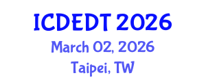 International Conference on Digital Entrepreneurship and Digital Transformation (ICDEDT) March 02, 2026 - Taipei, Taiwan International Conference on Digital Entrepreneurship and Digital Transformation (ICDEDT) March 02, 2026 - Taipei, Taiwan
