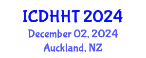 International Conference on Digital Health and Health Technologies (ICDHHT) December 02, 2024 - Auckland, New Zealand