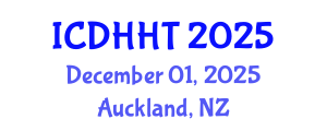 International Conference on Digital Health and Health Technologies (ICDHHT) December 01, 2025 - Auckland, New Zealand