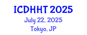 International Conference on Digital Health and Health Technologies (ICDHHT) July 22, 2025 - Tokyo, Japan