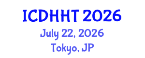 International Conference on Digital Health and Health Technologies (ICDHHT) July 22, 2026 - Tokyo, Japan