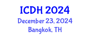 International Conference on Digital Health (ICDH) December 23, 2024 - Bangkok, Thailand