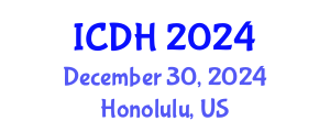 International Conference on Digital Health (ICDH) December 30, 2024 - Honolulu, United States