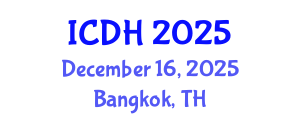 International Conference on Digital Health (ICDH) December 16, 2025 - Bangkok, Thailand