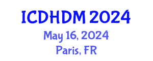 International Conference on Digital Healthcare and Disease Management (ICDHDM) May 16, 2024 - Paris, France